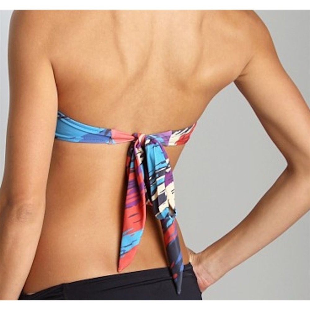 NWT Rachel Pally L Majorca Gogi Bandeau Bikini Swim Top 122879 - Picture 2 of 4